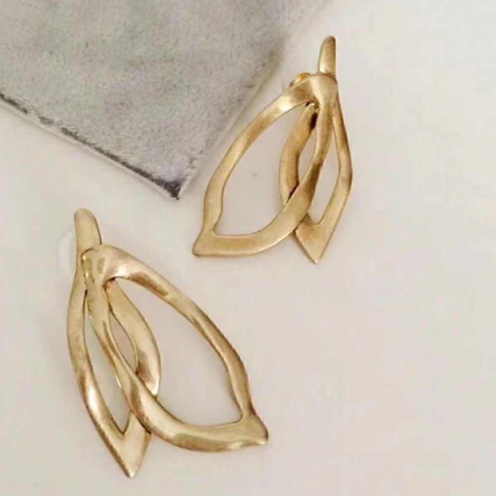 Bohemian leaf earrings A669